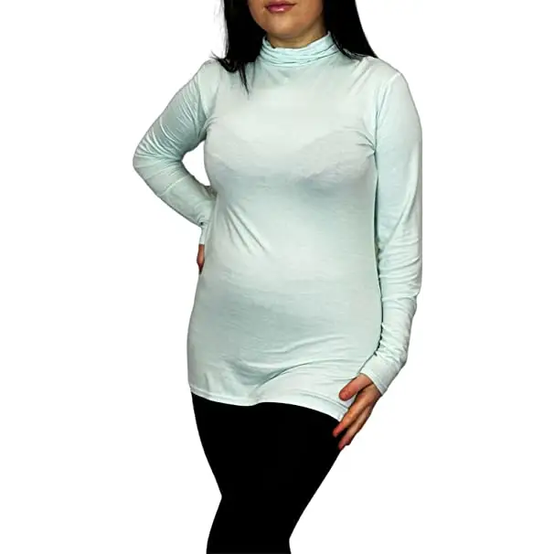 Ladies Polo Roll Neck Long Sleeve Turtle Neck Plain Jumpers