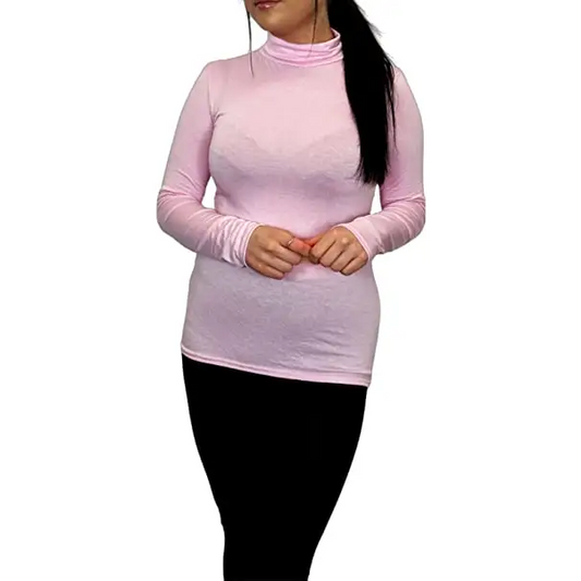 Ladies Polo Roll Neck Long Sleeve Turtle Neck Plain Jumpers