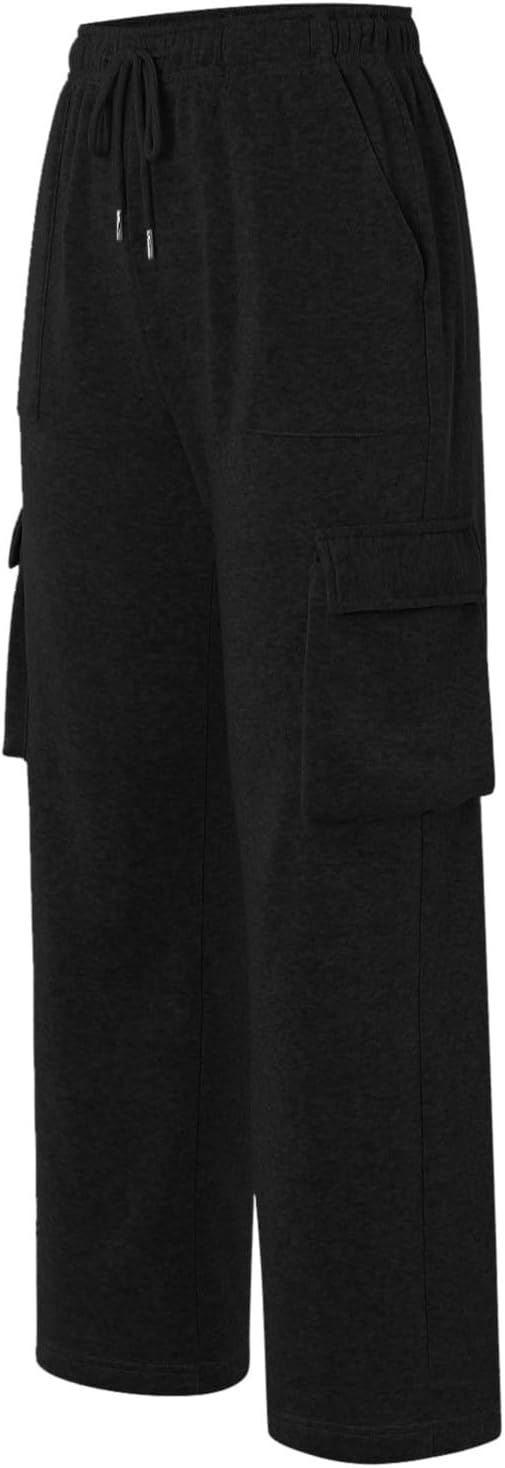 Ladies Combat Elastic Waist Band 4 Pocket Plain Wide Leg Plazzo Style Trouser