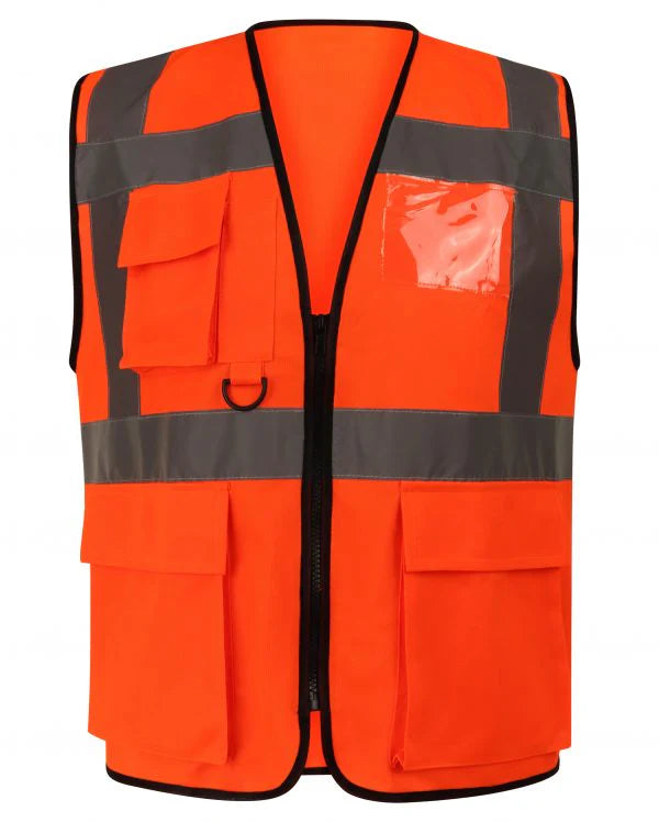 LUXE DIVA Hi Vis Safety Workwear Collection: Polo Shirts, Sleeveless Vests, Fleece Sweatshirts, Reversible Gilets, and Waistcoats (S-XXL)