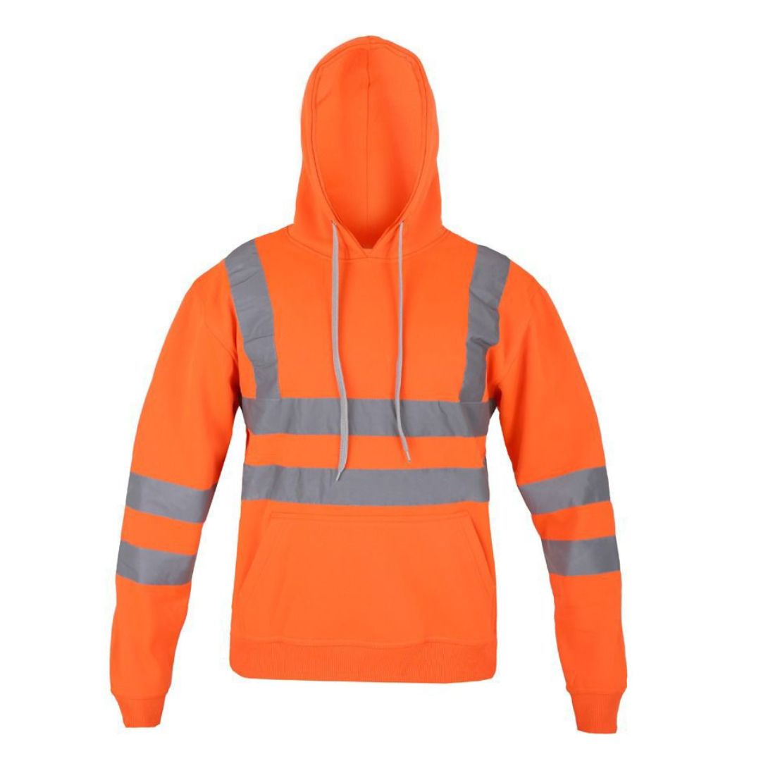 LUXE DIVA  Roll over image to zoom in       Hi Vis Sweatshirts for Men Class 3 High Visibility Reflective Hoodie for Men, Reflective Hoodies