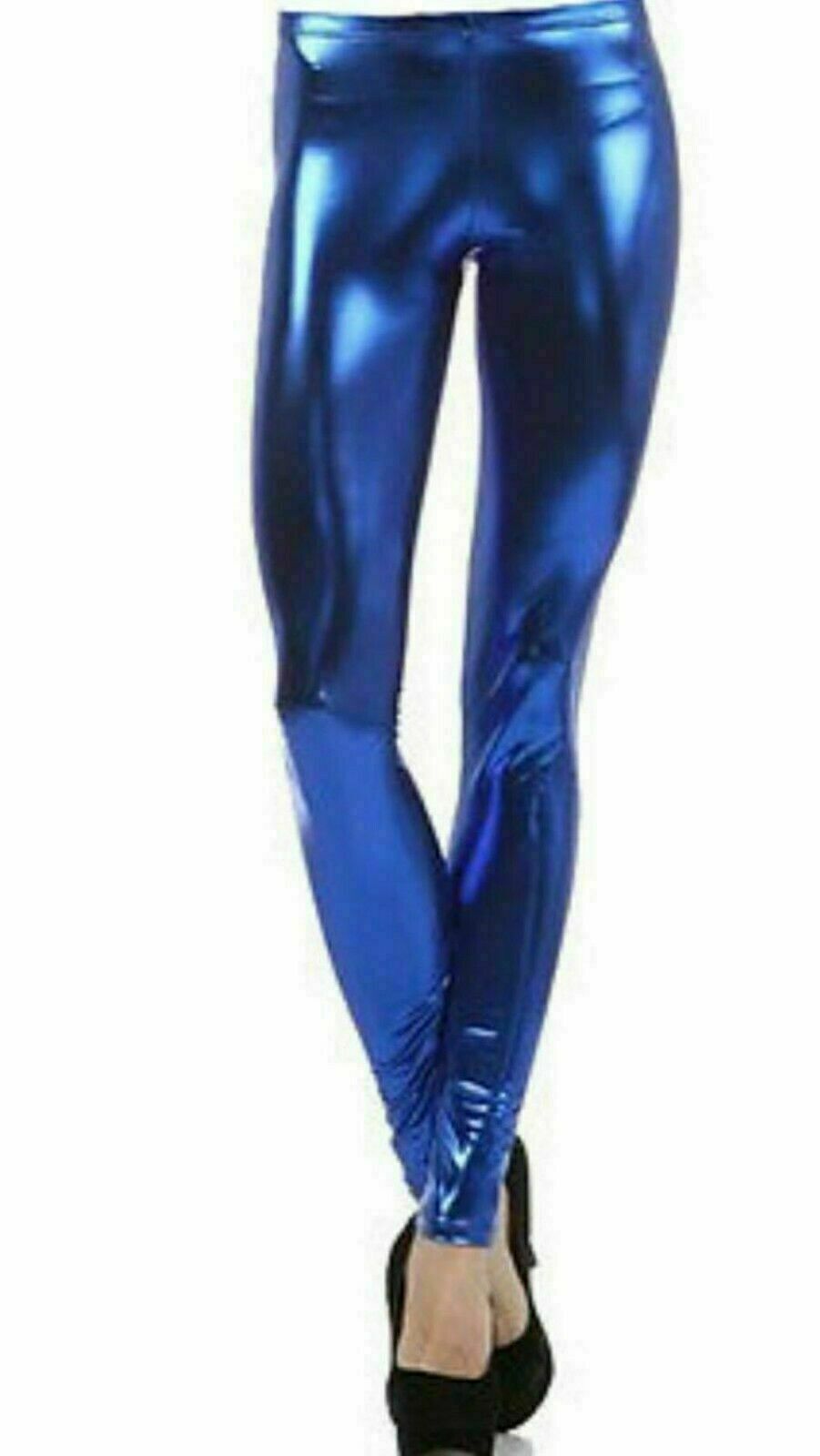 New Ladies Sexy Shiny Wet Look Leggings Full Length cloths pants