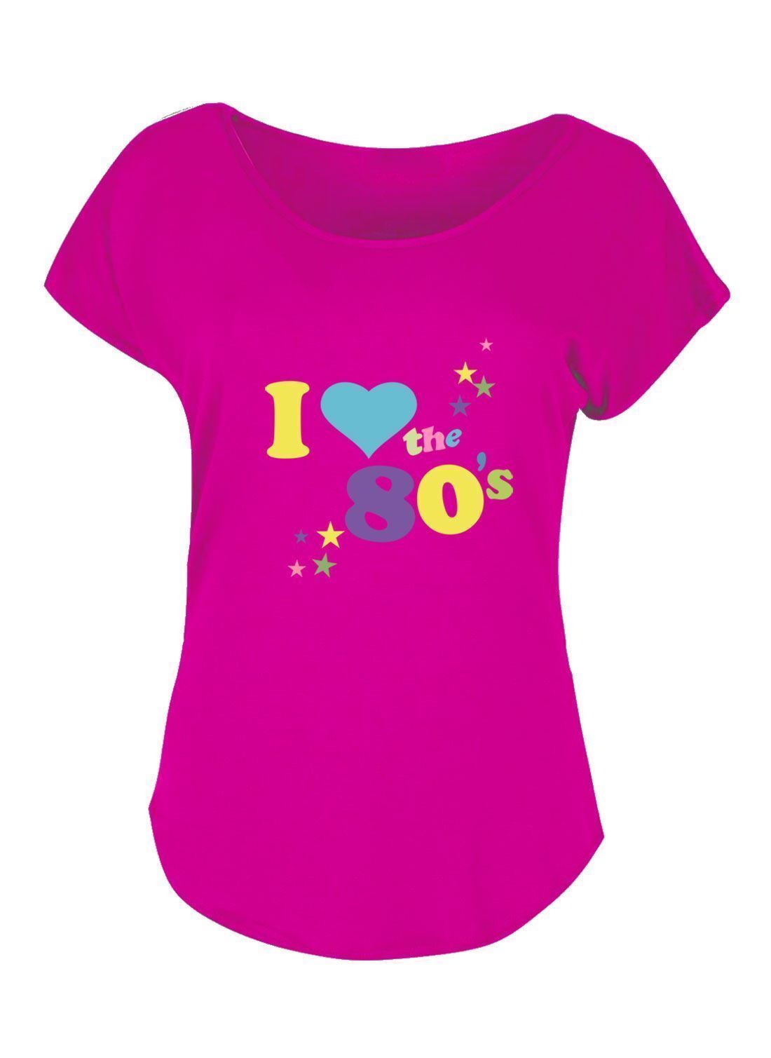 Women I Love The 80's T-Shirt Retro Pop Star Ladies Hen Fancy Party