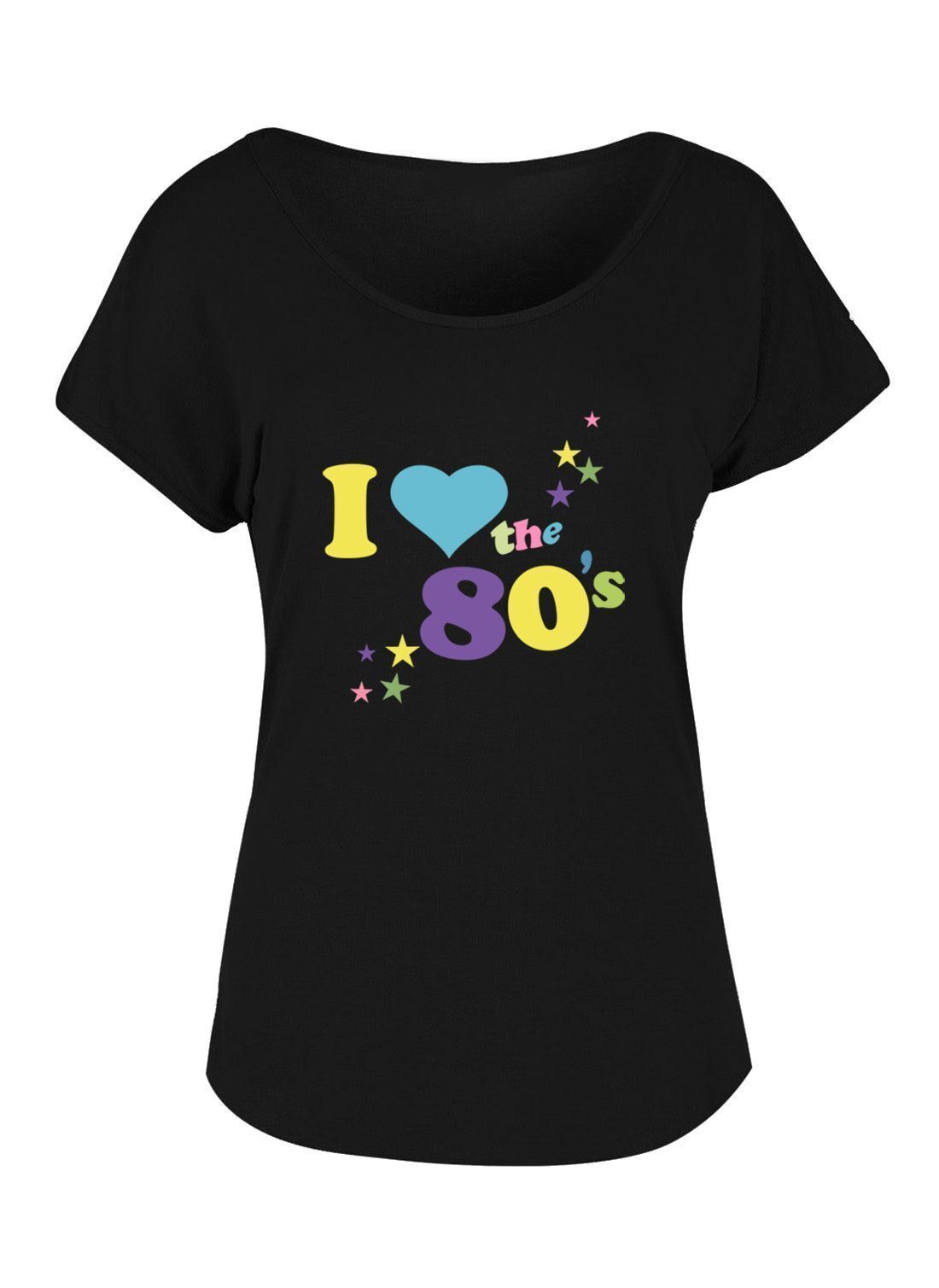 Women I Love The 80's T-Shirt Retro Pop Star Ladies Hen Fancy Party