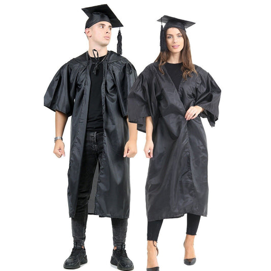 2023 University Graduation Gown And Mortarboard Hat Set Bachelor Cap UK
