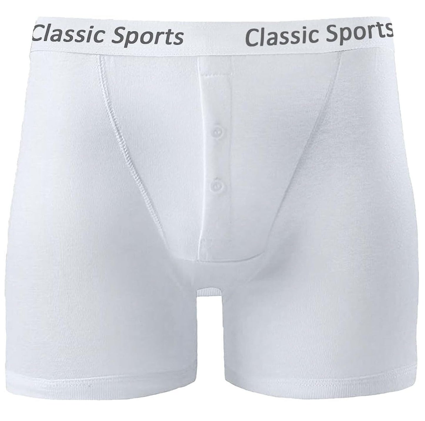 LUXE DIVA Top Classic Sports Men's Boxers Shorts Underwear Trunks Button Fly Cotton S-2XL