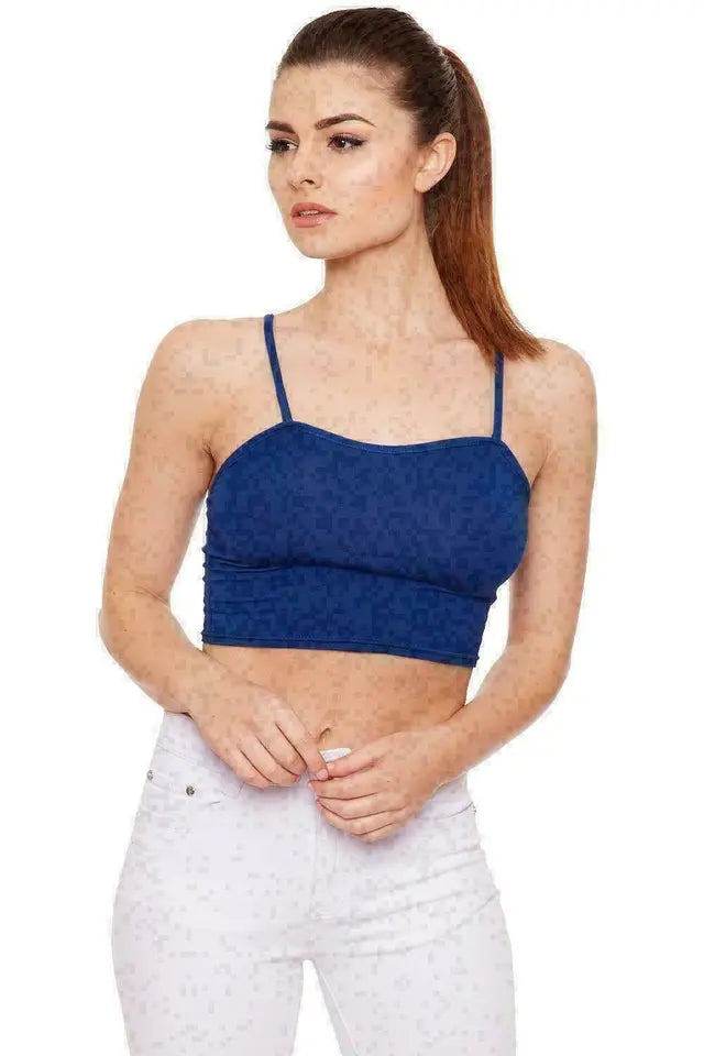 LUXEDIVA Womens Ladies Sleeveless Strappy Bandeau Plain Camisole Boobtube Bralet Crop Top