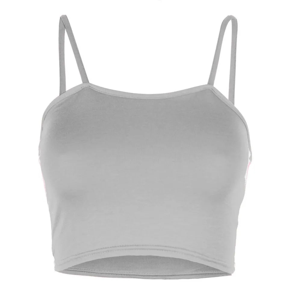 LUXEDIVA Womens Ladies Sleeveless Strappy Bandeau Plain Camisole Boobtube Bralet Crop Top