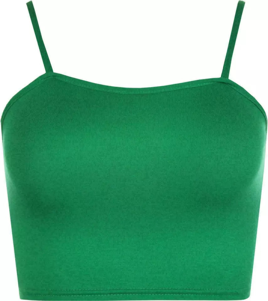 LUXEDIVA Womens Ladies Sleeveless Strappy Bandeau Plain Camisole Boobtube Bralet Crop Top