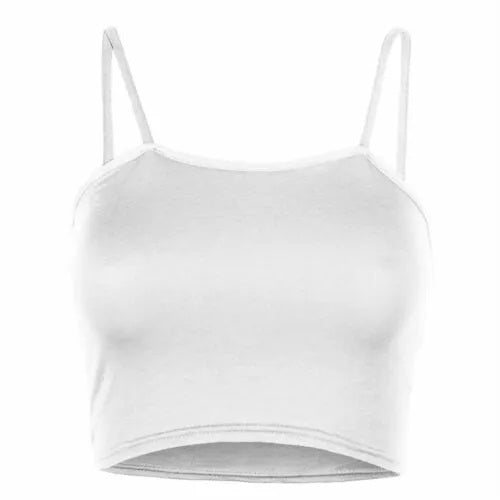 LUXEDIVA Womens Ladies Sleeveless Strappy Bandeau Plain Camisole Boobtube Bralet Crop Top