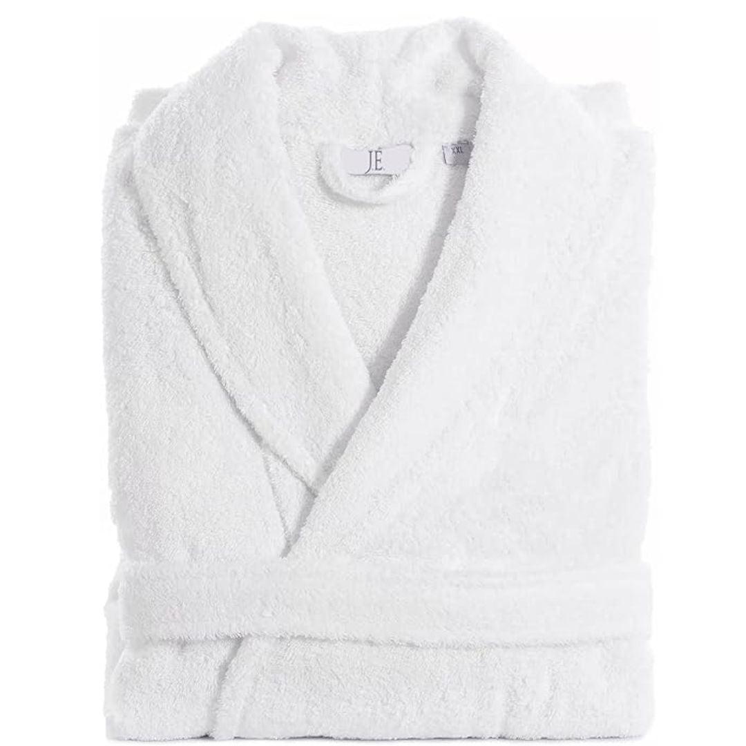 LUXE DIVA KIDS,MENS,LADIES UNISEX EGYPTIAN COTTON 500 GSM TERRY TOWELLING SHAWL COLLAR HOODED BATHROBE