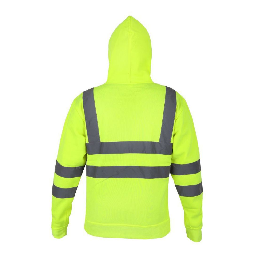 LUXE DIVA  Roll over image to zoom in       Hi Vis Sweatshirts for Men Class 3 High Visibility Reflective Hoodie for Men, Reflective Hoodies