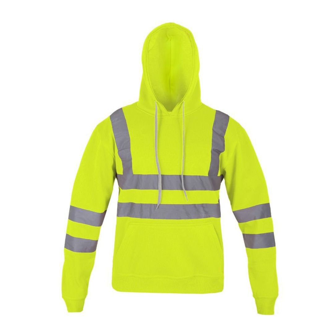 LUXE DIVA  Roll over image to zoom in       Hi Vis Sweatshirts for Men Class 3 High Visibility Reflective Hoodie for Men, Reflective Hoodies