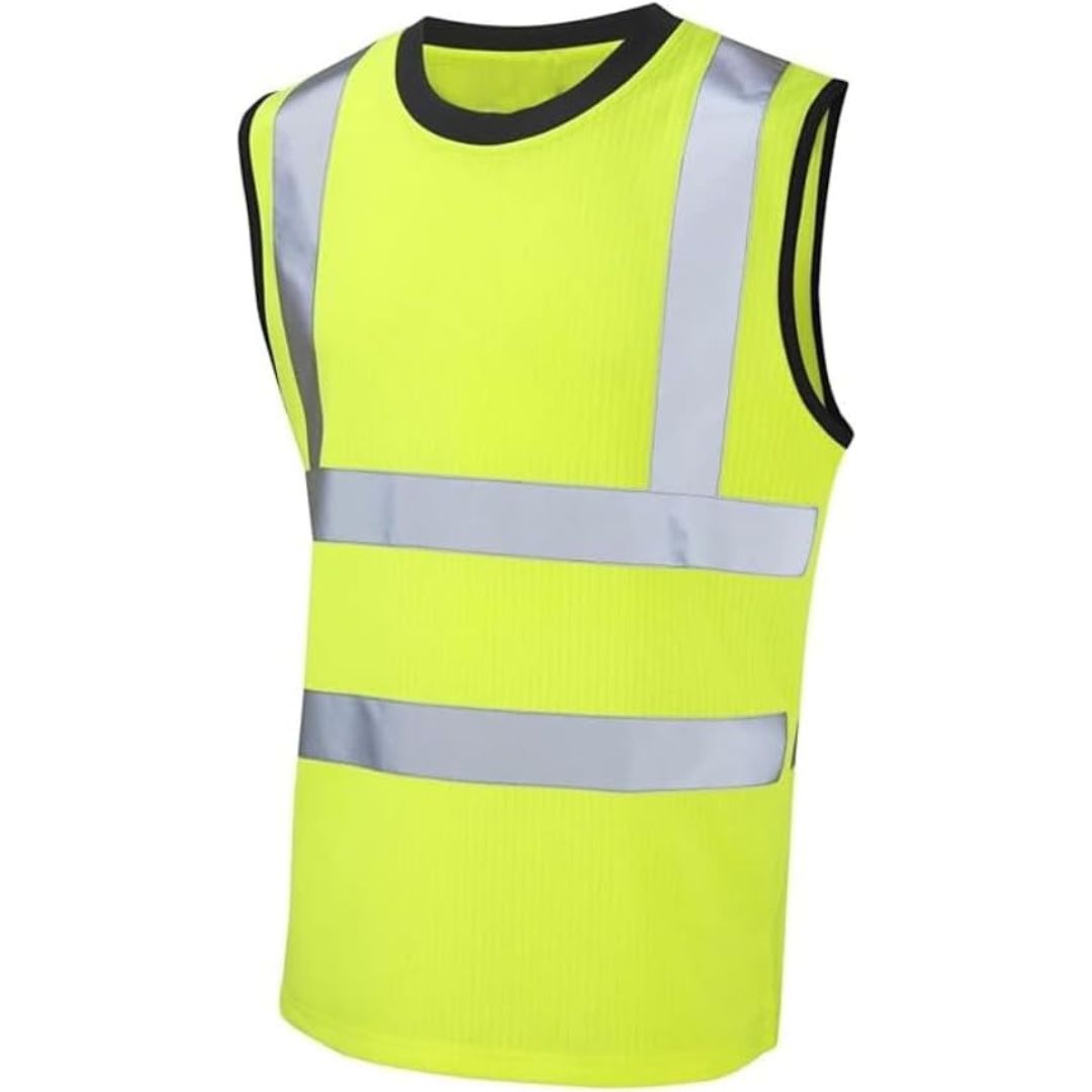 LUXE DIVA Hi Vis Hi Visibility Work wear event security Sleeveless Vest