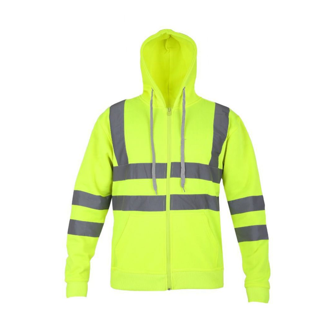 LUXE DIVA  Roll over image to zoom in       Hi Vis Sweatshirts for Men Class 3 High Visibility Reflective Hoodie for Men, Reflective Hoodies