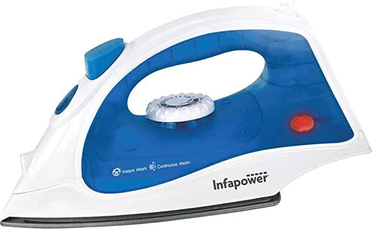 2000w Steam Iron / Non-stick Soleplate / Steam or Dry Iron / Water Spray / Adjustable Temperature / Self Clean Anti-drip and Anti-calc / 2m long cord