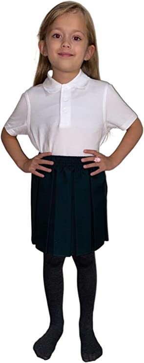 School Uniform Girls Summer Formal Dress Bottom Full Elastic Box Pleat Skirt Only Uniform