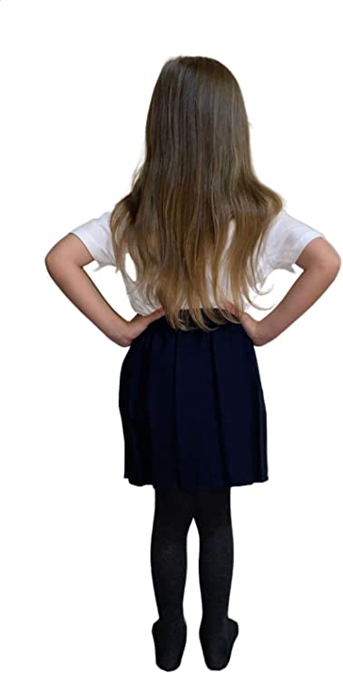 School Uniform Girls Summer Formal Dress Bottom Full Elastic Box Pleat Skirt Only Uniform