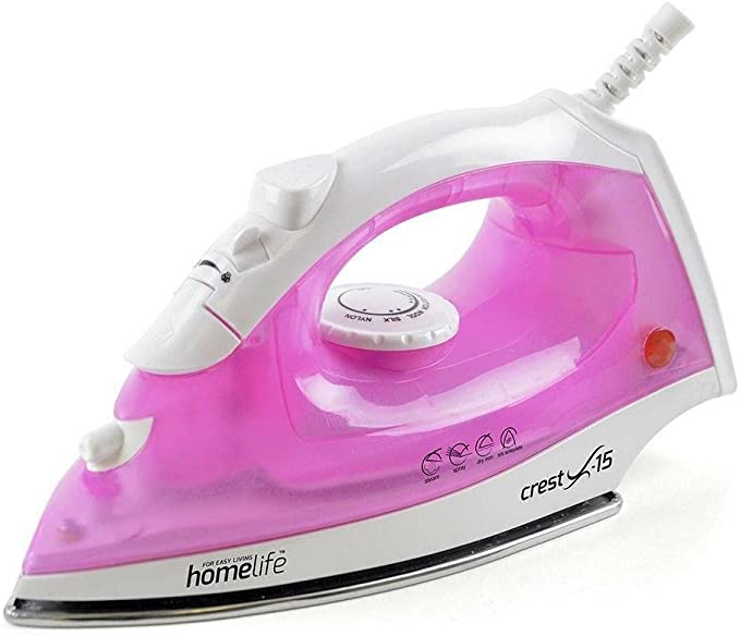 2000w Steam Iron / Non-stick Soleplate / Steam or Dry Iron / Water Spray / Adjustable Temperature / Self Clean Anti-drip and Anti-calc / 2m long cord