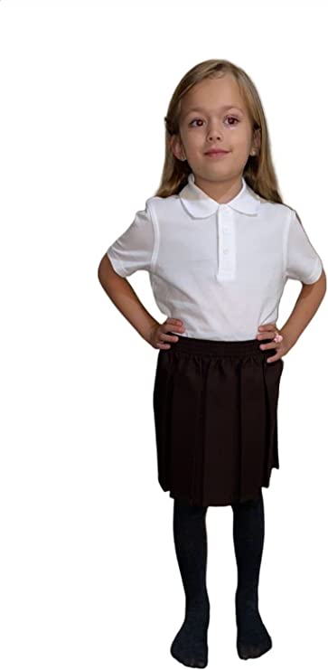 School Uniform Girls Summer Formal Dress Bottom Full Elastic Box Pleat Skirt Only Uniform