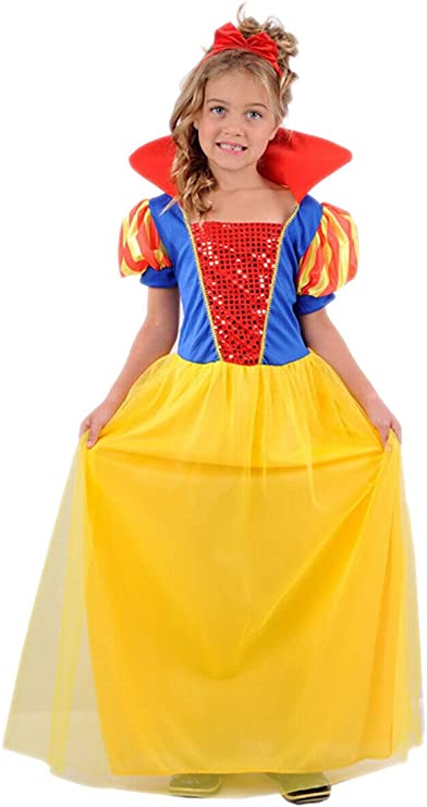 Girls Snow White Fancy Dress Costume Fairy Princess Book Week Outfit