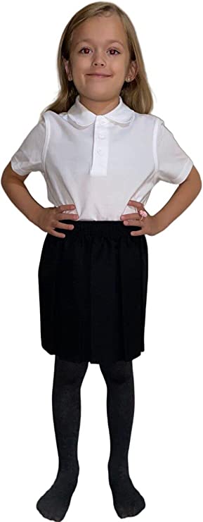 School Uniform Girls Summer Formal Dress Bottom Full Elastic Box Pleat Skirt Only Uniform