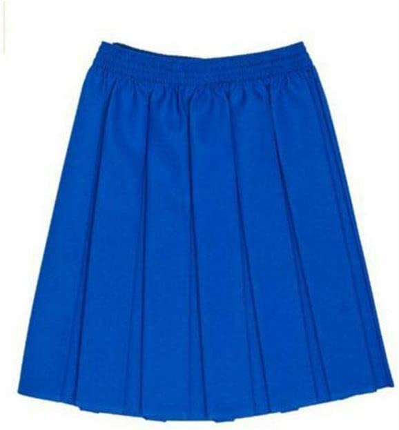 School Uniform Girls Summer Formal Dress Bottom Full Elastic Box Pleat Skirt Only Uniform