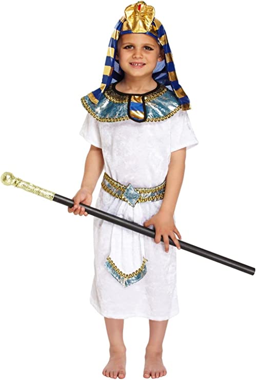 CHILDREN EGYPTIAN PHARAOH FANCYDRESS COSTUME OUTFIT PRINCE KING