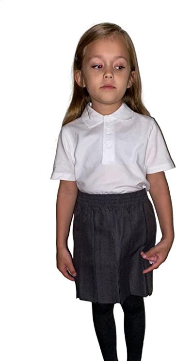 School Uniform Girls Summer Formal Dress Bottom Full Elastic Box Pleat Skirt Only Uniform