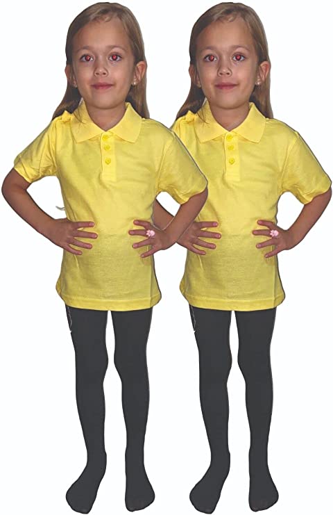 Boys Girls Plain Polo Shirts Kids Summer Short Sleeve School T-Shirts Top School Shirts Uniform PE Top Gym