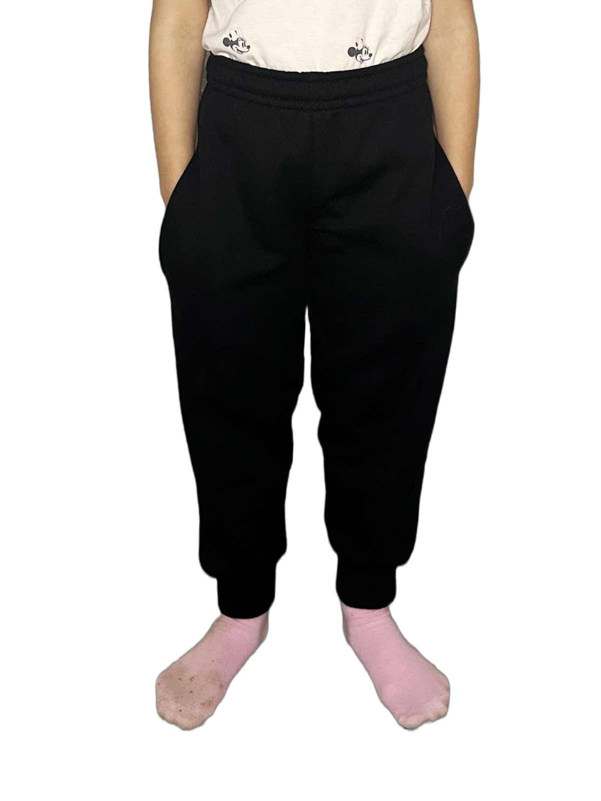 Kids Fleece Jogging Bottoms Boys Girls Sports PE Joggers Children Unisex Casual Fleece Pull On Trouser