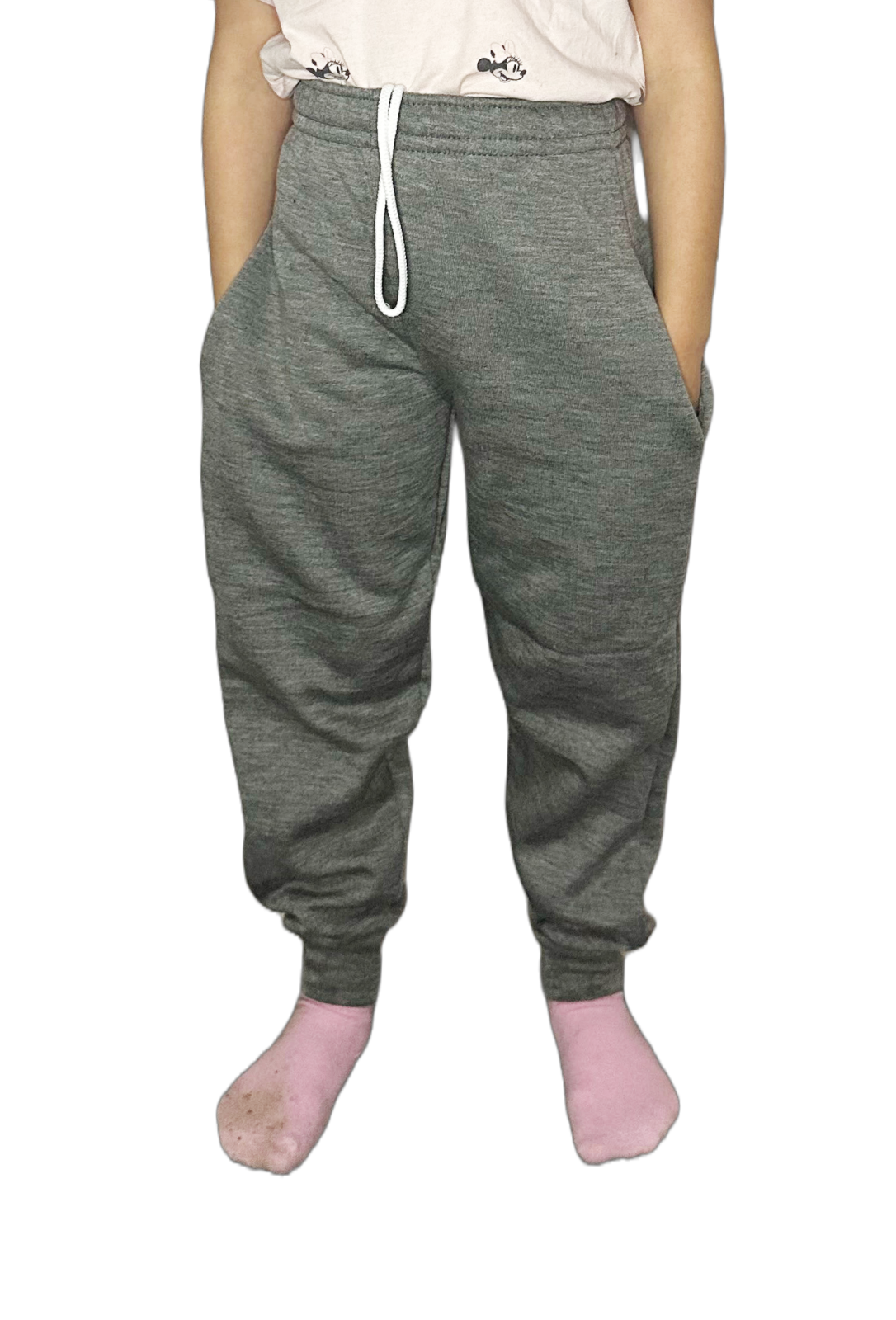 Kids Fleece Jogging Bottoms Boys Girls Sports PE Joggers Children Unisex Casual Fleece Pull On Trouser