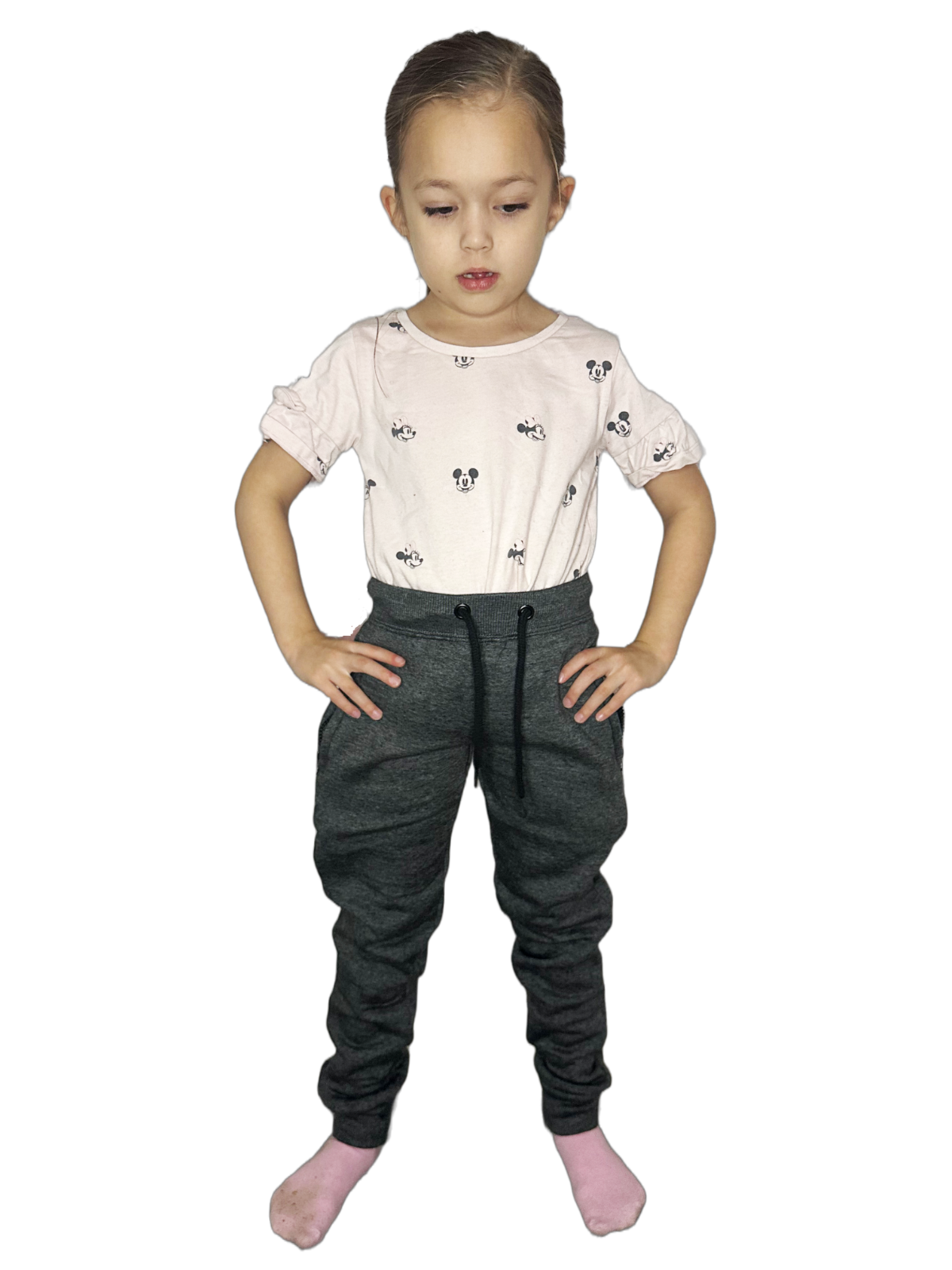 Kids Fleece Jogging Bottoms Boys Girls Sports PE Joggers Children Unisex Casual Fleece Pull On Trouser