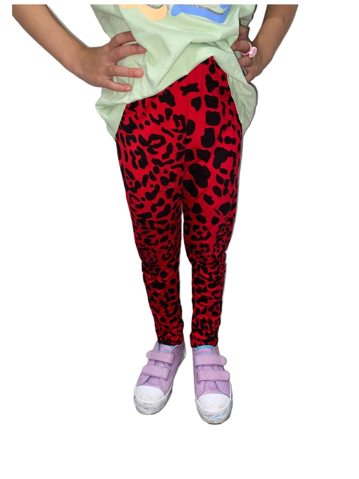 Girls Plain Legging Full Length Kids Children Teen Basic Stretchy Full Length Ages  5 6 7 8 9 10 11 12 13 Dance Stretch Teen 20+ Colours