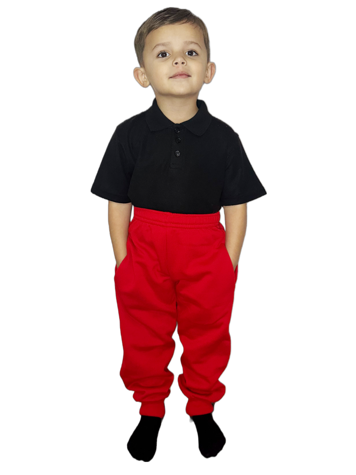 Kids Fleece Jogging Bottoms Boys Girls Sports PE Joggers Children Unisex Casual Fleece Pull On Trouser