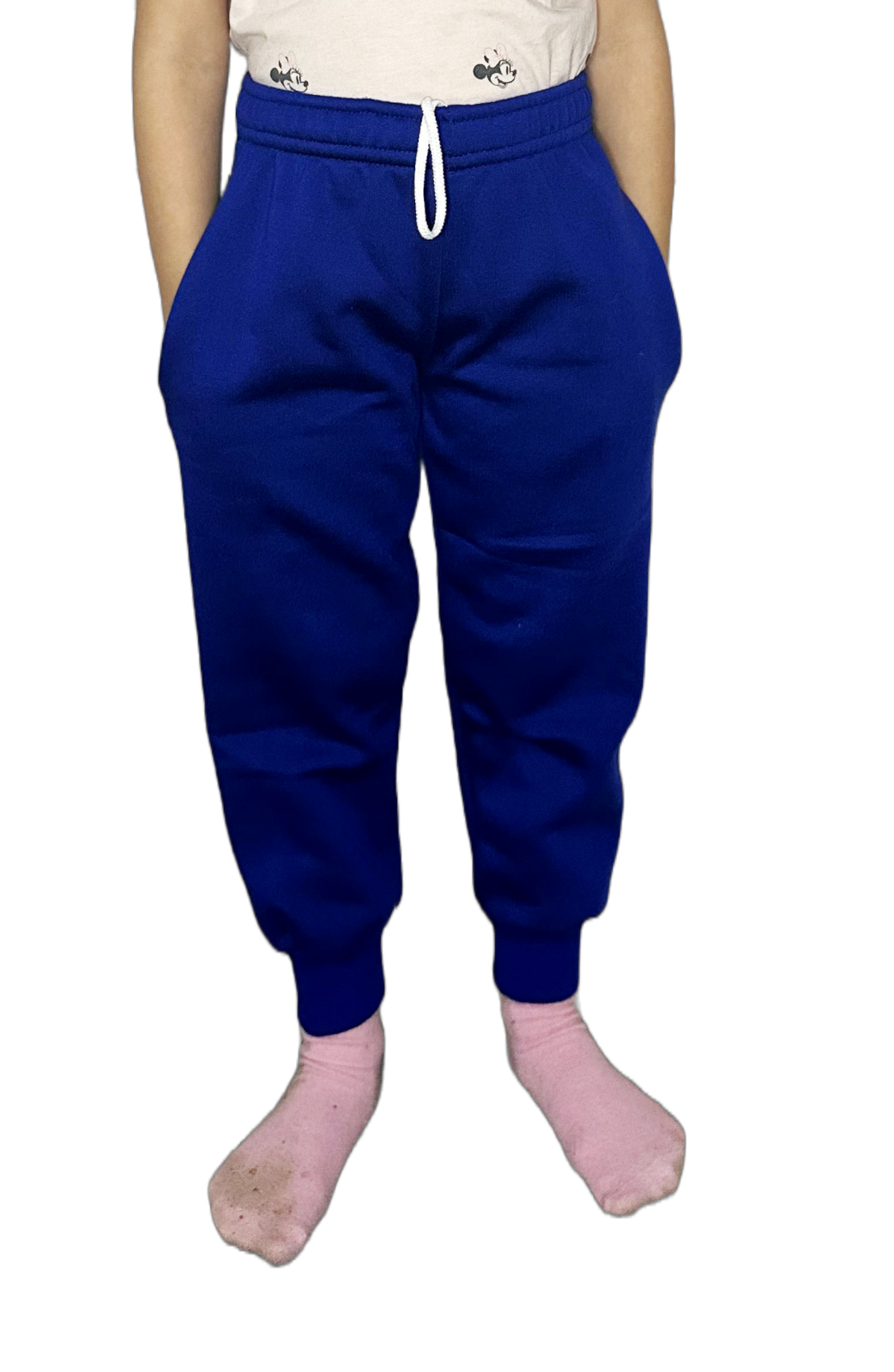 Kids Fleece Jogging Bottoms Boys Girls Sports PE Joggers Children Unisex Casual Fleece Pull On Trouser