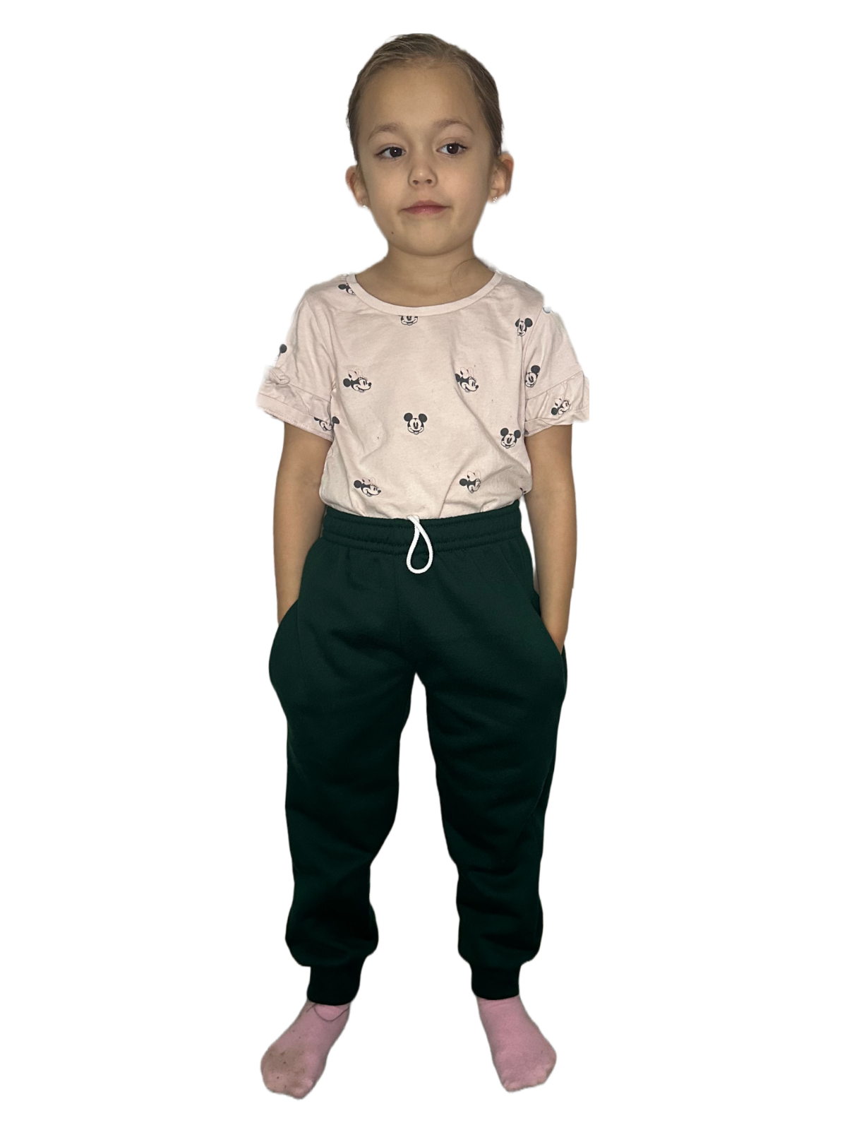 Kids Fleece Jogging Bottoms Boys Girls Sports PE Joggers Children Unisex Casual Fleece Pull On Trouser