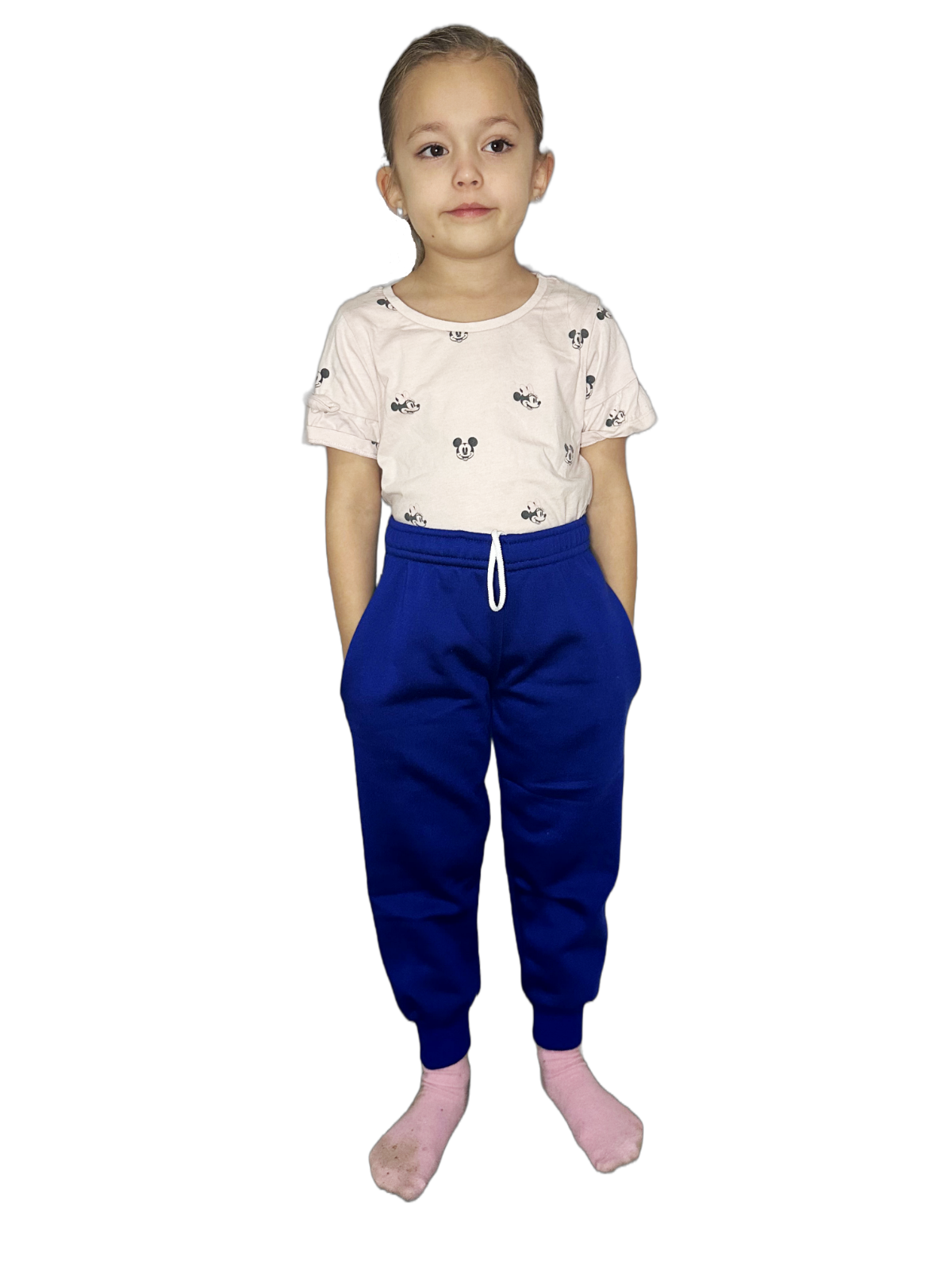 Kids Fleece Jogging Bottoms Boys Girls Sports PE Joggers Children Unisex Casual Fleece Pull On Trouser