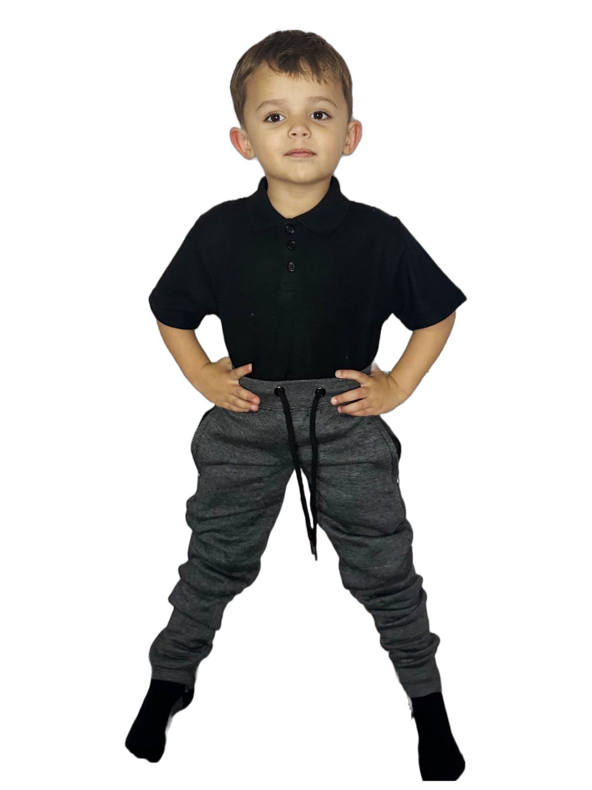 Kids Fleece Jogging Bottoms Boys Girls Sports PE Joggers Children Unisex Casual Fleece Pull On Trouser