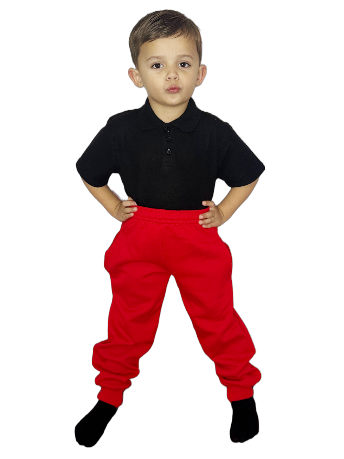 Kids Fleece Jogging Bottoms Boys Girls Sports PE Joggers Children Unisex Casual Fleece Pull On Trouser