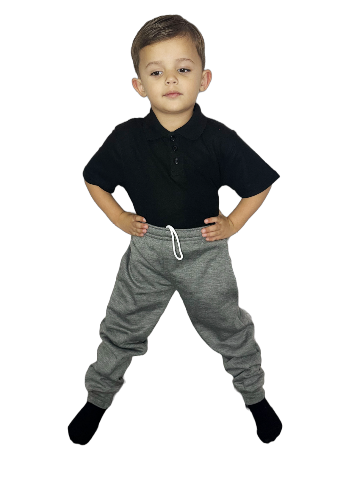 Kids Fleece Jogging Bottoms Boys Girls Sports PE Joggers Children Unisex Casual Fleece Pull On Trouser