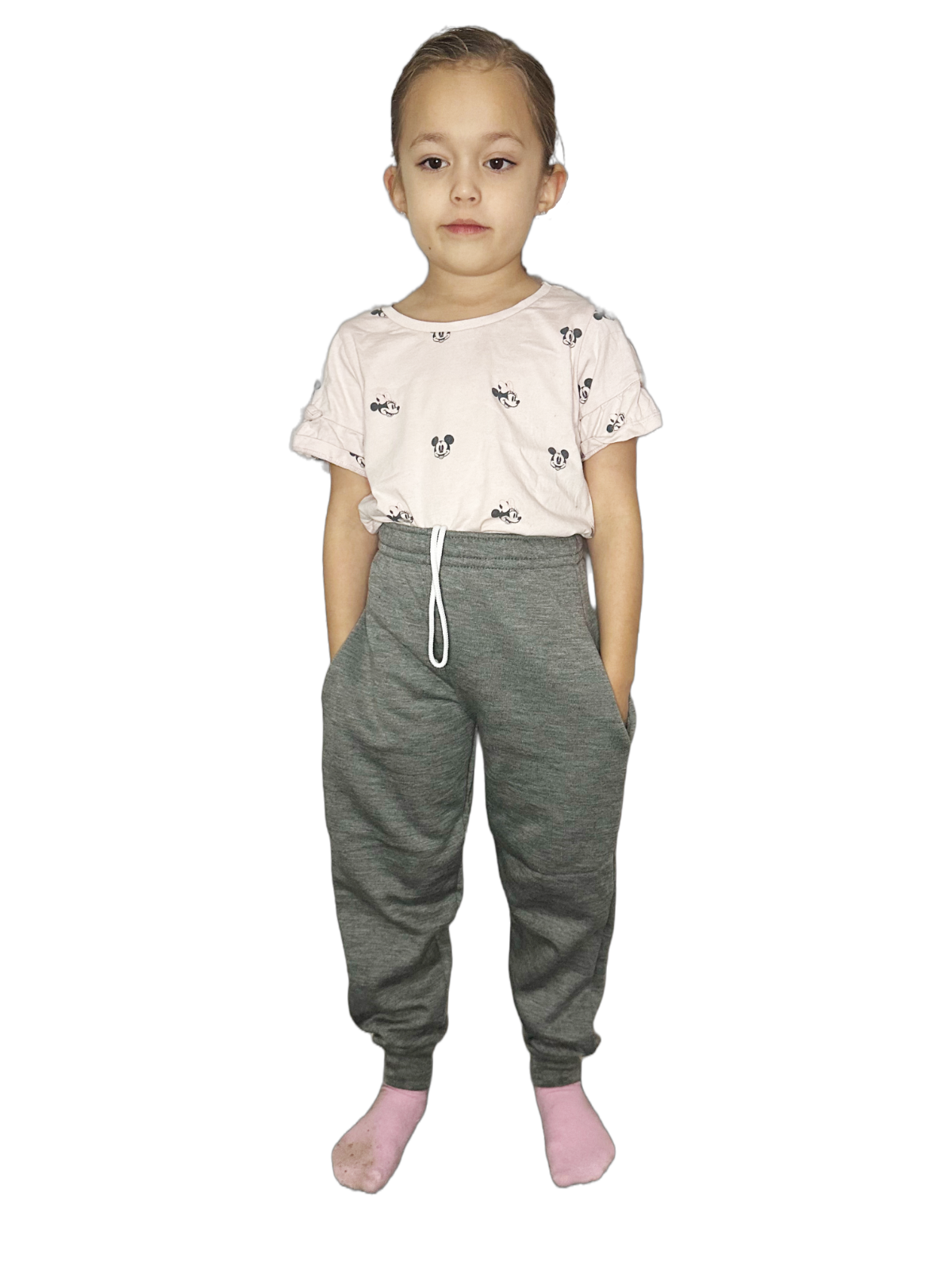 Kids Fleece Jogging Bottoms Boys Girls Sports PE Joggers Children Unisex Casual Fleece Pull On Trouser